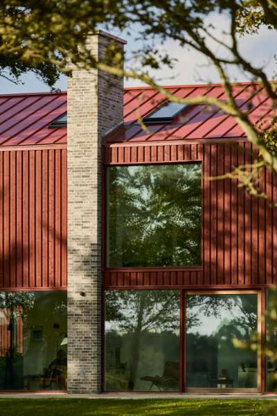 Ein Haus so rot, dass Snoopy davon „träumen“ würde,